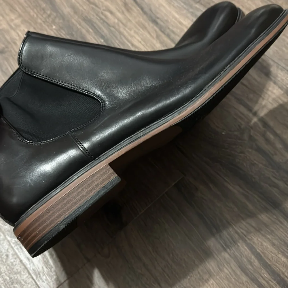NEW! Nordstrom Leather Chelsea Boot for Men - Size 14 🛵